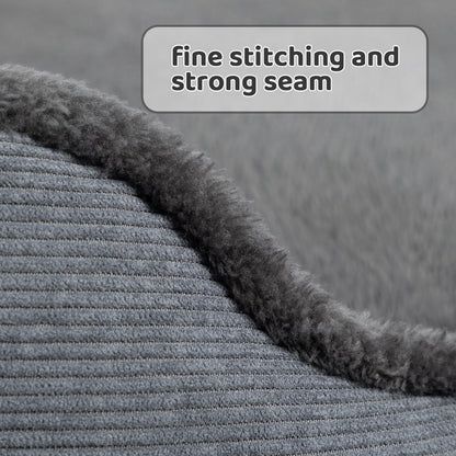 MyPetra Round Cat Bed 55cm – Soft Breathable Sleeping Cushion for Cats & Puppies (Dark Grey)